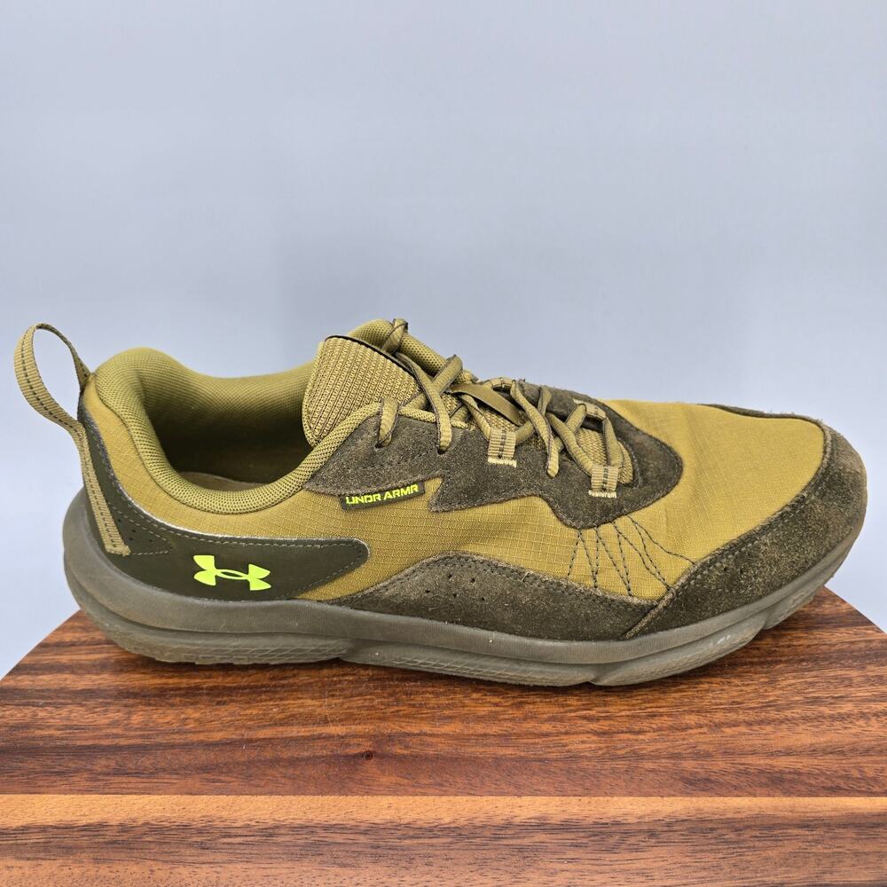 Under Armour Charged Verssert 2 Shoes Mens 14 Green Brown Trail Running Sneakers